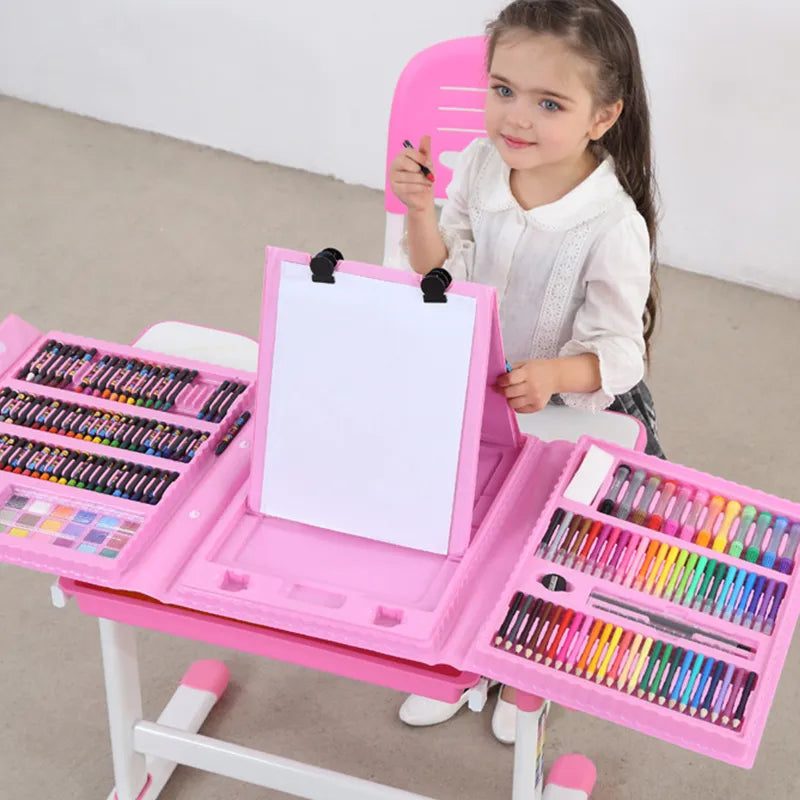 Children's Drawing & Painting Art Set – Pencils, Crayons & Watercolour Pens