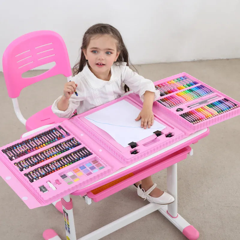 Children's Drawing & Painting Art Set – Pencils, Crayons & Watercolour Pens