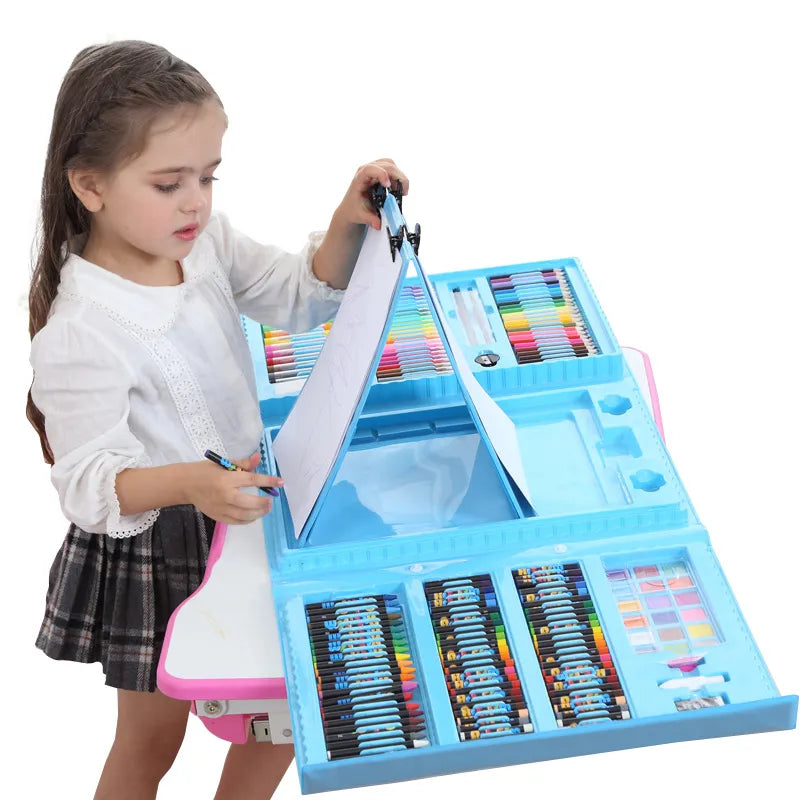 Children's Drawing & Painting Art Set – Pencils, Crayons & Watercolour Pens
