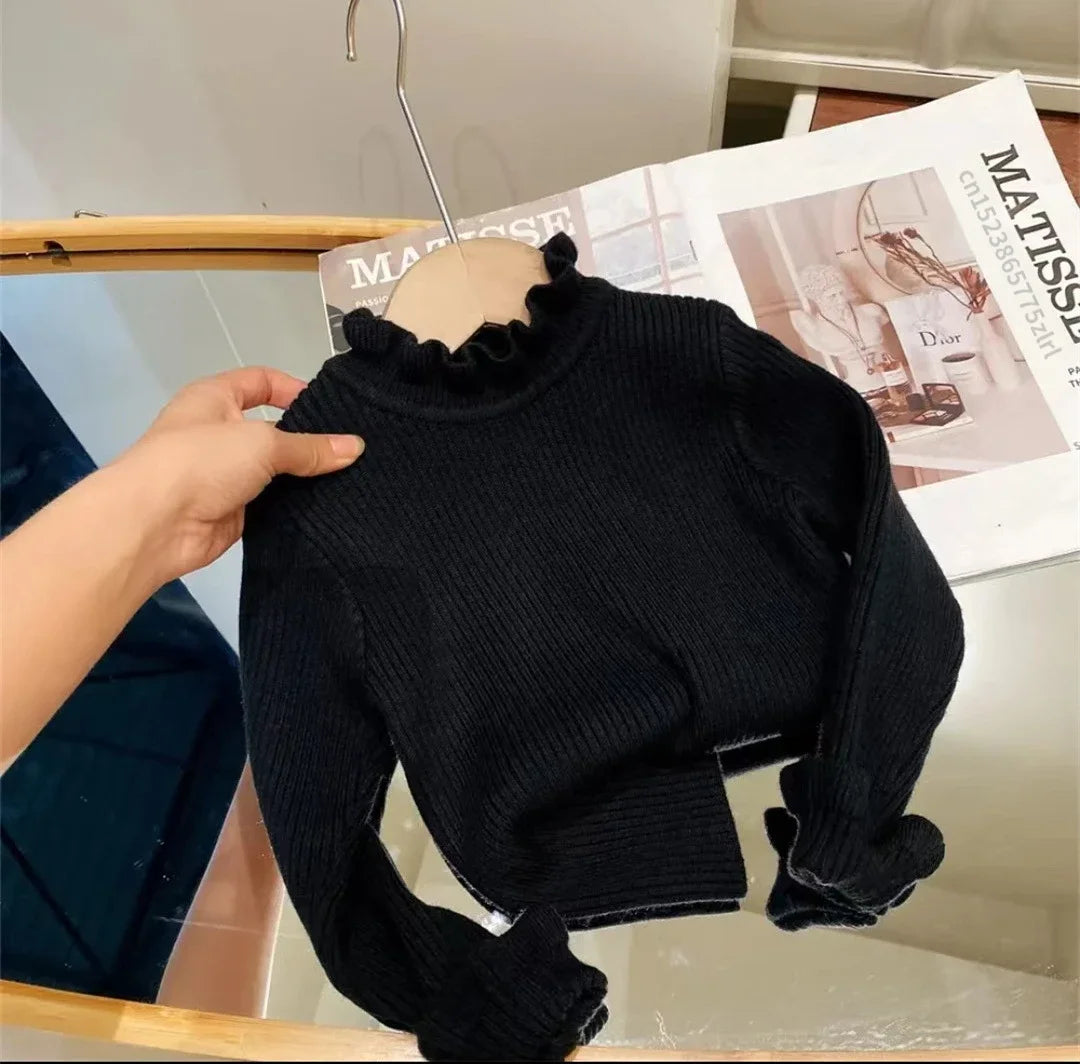Baby & Toddler Knit Pullover – Soft Cotton Long Sleeve Sweater, 0–2 Years
