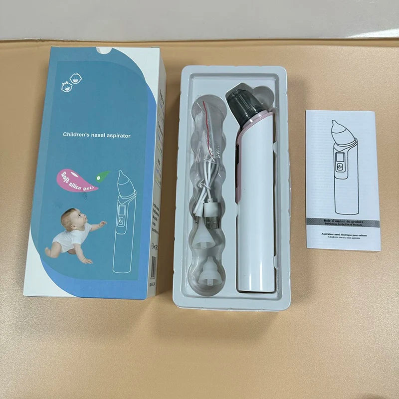 Baby Electric Nasal Aspirator – USB Rechargeable Newborn Nose Cleaner