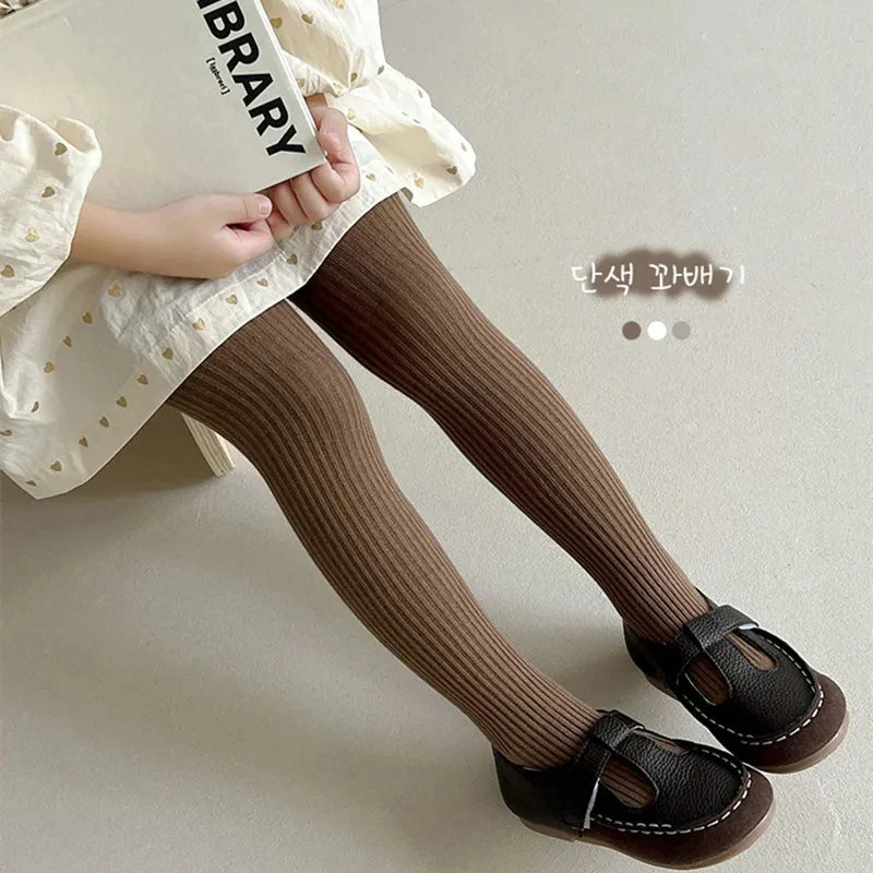 Girls' Pantyhose Tights – Soft Stretch Leggings for Children