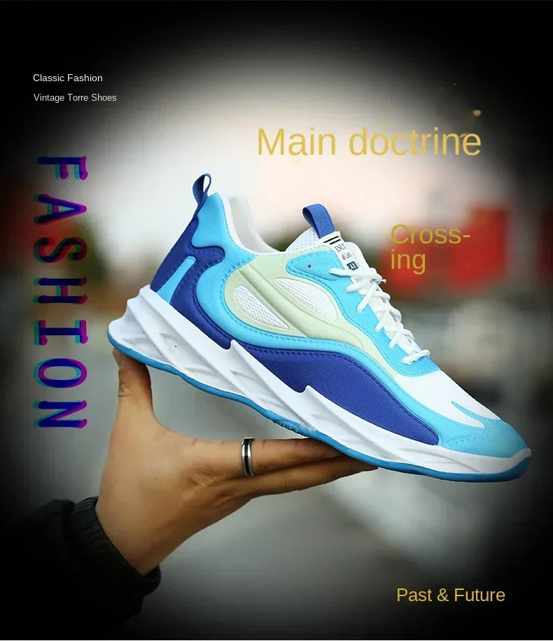 Men's Cushioned Running Trainers – Breathable Lightweight Sports Shoes