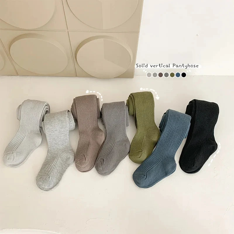 Girls' Pantyhose Tights – Soft Stretch Leggings for Children