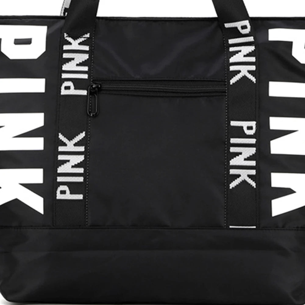 Women's Large Gym & Overnight Tote Bag – Lightweight Shoulder Bag with Zip