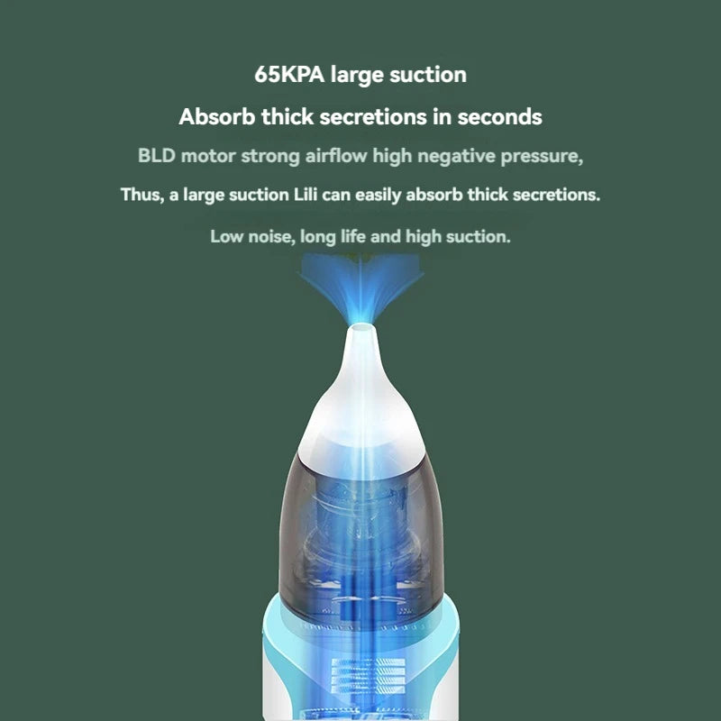 Baby Electric Nasal Aspirator – USB Rechargeable Newborn Nose Cleaner