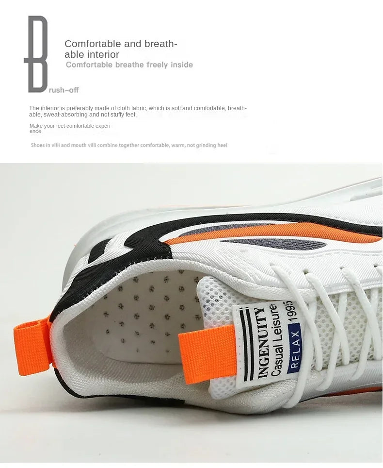 Men's Cushioned Running Trainers – Breathable Lightweight Sports Shoes