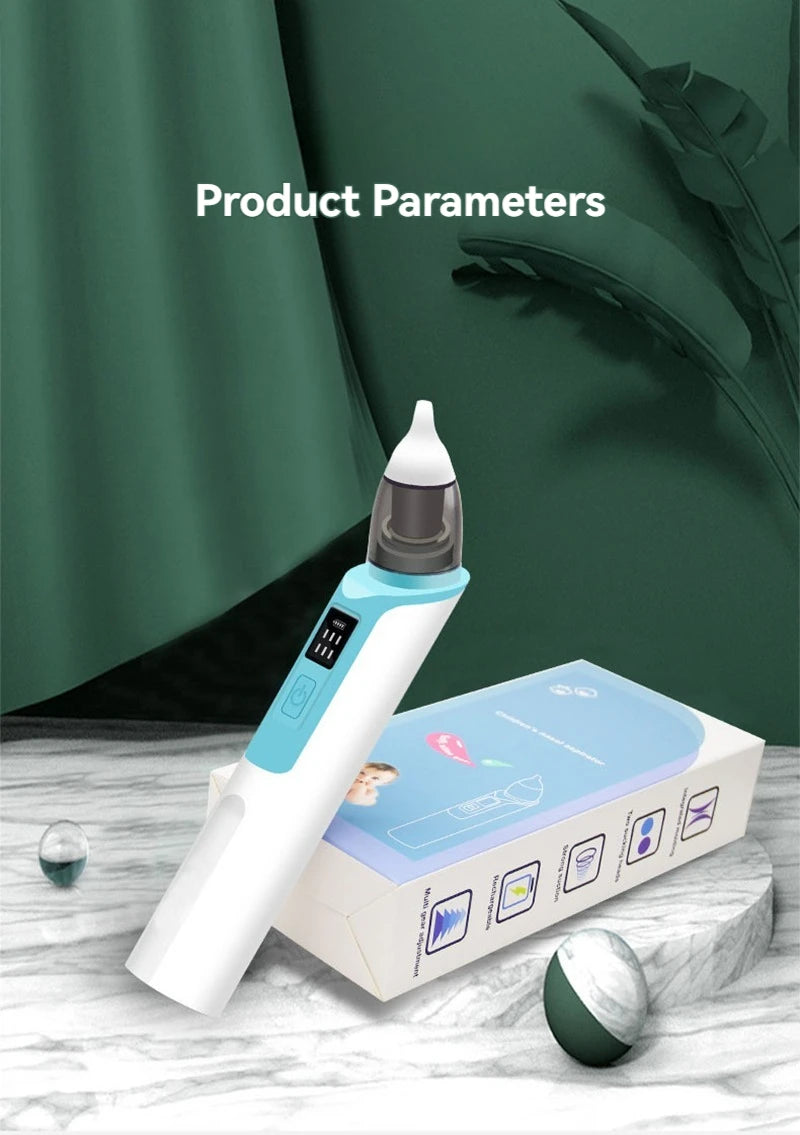 Baby Electric Nasal Aspirator – USB Rechargeable Newborn Nose Cleaner