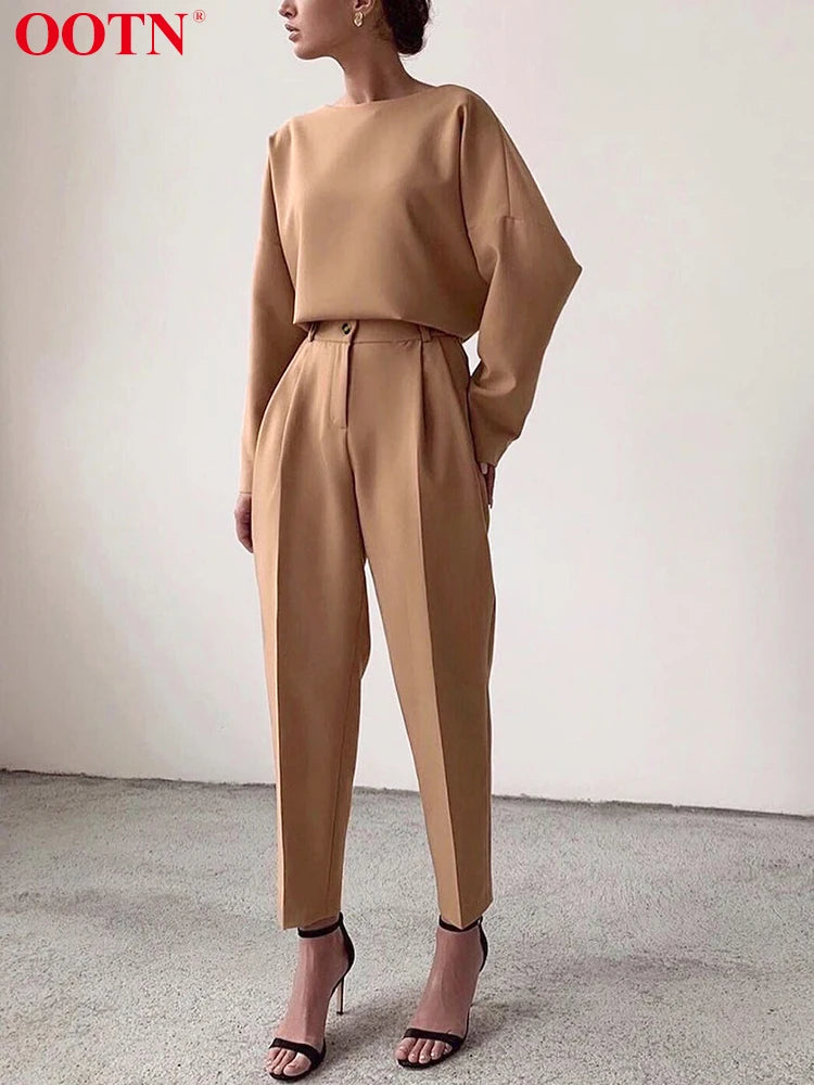 Women's High Waist Pencil Trousers – Smart Casual Slim Fit Pants