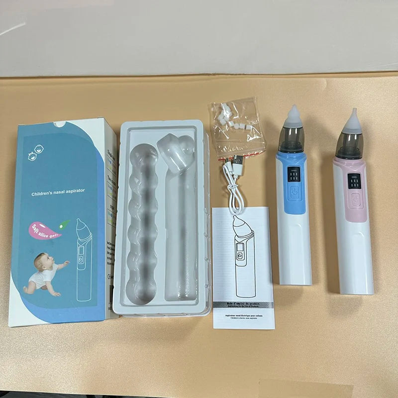 Baby Electric Nasal Aspirator – USB Rechargeable Newborn Nose Cleaner