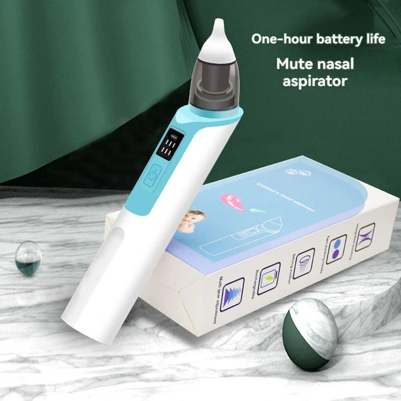 Baby Electric Nasal Aspirator – USB Rechargeable Newborn Nose Cleaner