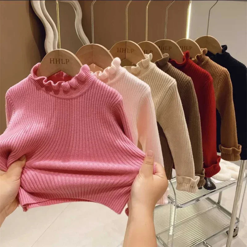 Baby & Toddler Knit Pullover – Soft Cotton Long Sleeve Sweater, 0–2 Years