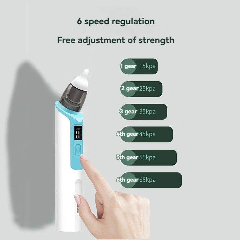 Baby Electric Nasal Aspirator – USB Rechargeable Newborn Nose Cleaner