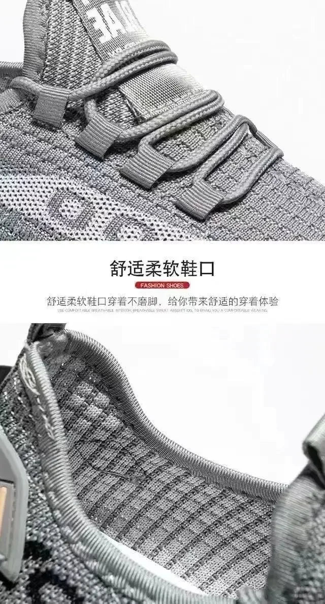 Men's Breathable Mesh Trainers – Lightweight Deodorant Sneakers